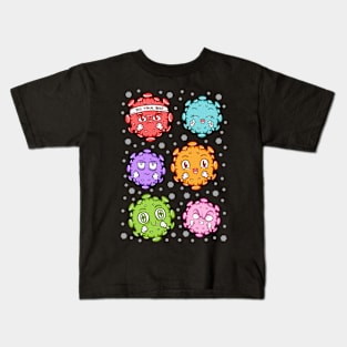 cute covid corona virus Kids T-Shirt